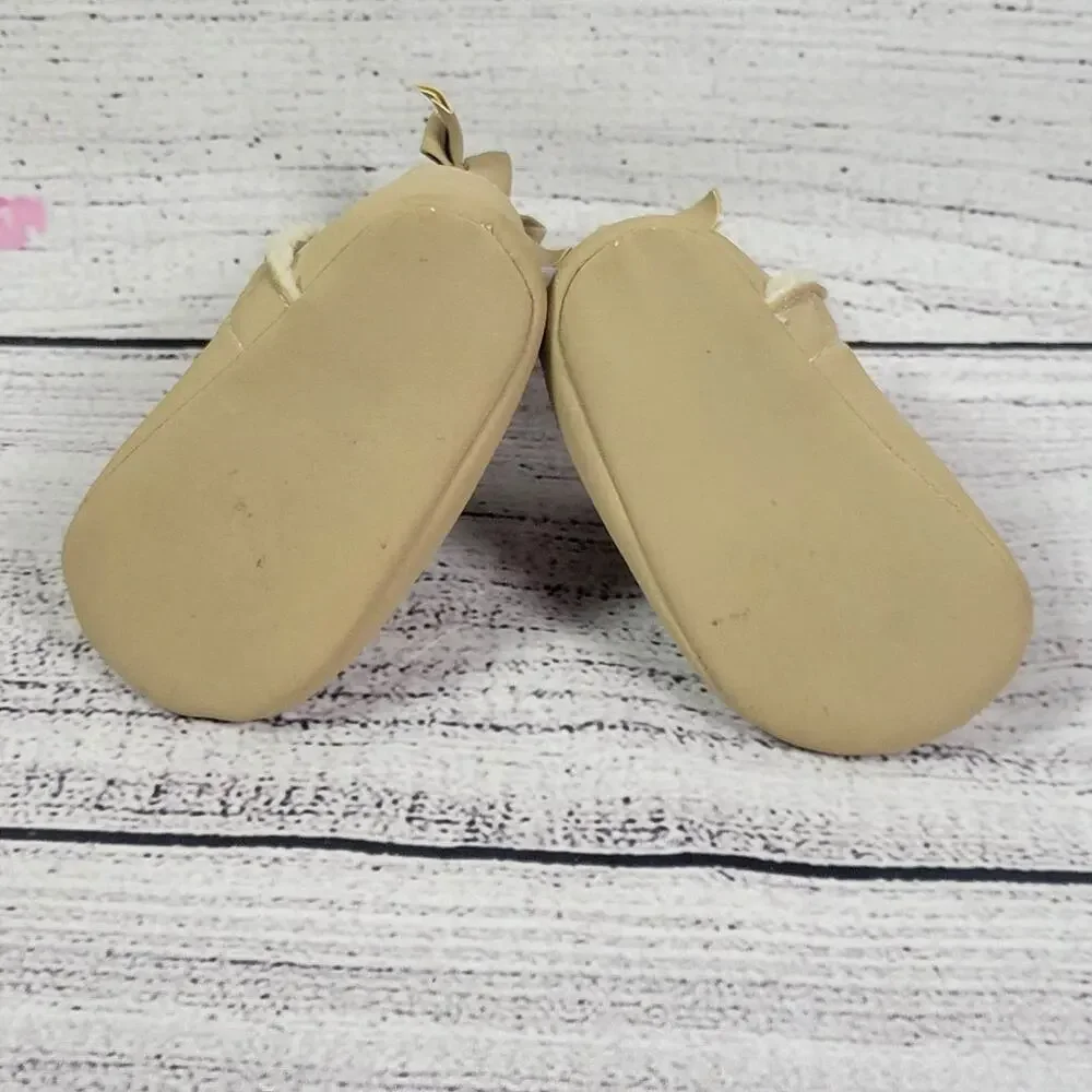 Osh Kosh B'gosh Baby Girl Suede Pull On‎ Boot, Tan, Size 3-6 months